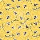 KPD2490 Bee Aware repeat golden yellow  background