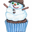 KPD2037 Frosty Snowman cake wm