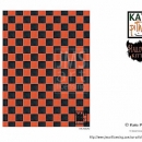 KPD  Halloween Black Orange Checkerboard