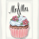 KPD2287  Wedding Cakes card-Mr.Mrs. wm
