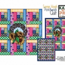 KPD2272 Patchwork Quilt Summer Wreath Sell Sheet