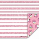 KPD2178 Love you pink stripe candy heart cake sheet wm