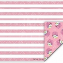 KPD2178 Love you pink stripe candy heart cake sheet wm