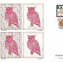 KPD  Owls Buttons and Mums - P sell