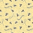 KPD2488 Bee Aware repeat butter yellow  background