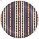 KPD2078 Spooky candy stripe plate wm