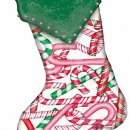 KPD2095 Candy Cane Crazy Stocking wm