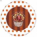 KPD2152 Thankful Turkeys - polka dot Turkey Plate copy