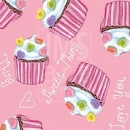 KPD2176 Love you candy heart toss napkin wm