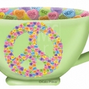 KPD2185 Peace and Love mug wm