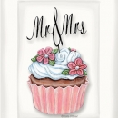 KPD2287  Wedding Cakes card-Mr Mrs  wm