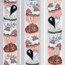 KPD2288  Wedding Cakes Rows Block wm