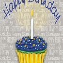 KPD2344 Happy Birthday Repeat Silver-LTGREENtxt-BlueFrosting-text wm