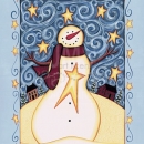 HUN2035 Starry Night Snowman