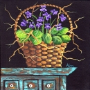 KL2029 basket of violets 090508