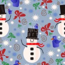 ML482  snowman print gray