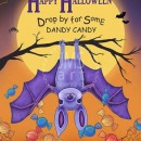 ML507  Happy Halloween Dandy Candy with Bats
