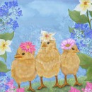 ML540-v1  Happy Easter Three Chicks