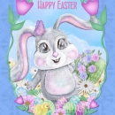 ML388-v2  Happy Easter Bunny withBorder