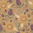 ML462  Earthtone Handpainted Flowers