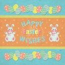 ML496  Happy easter napkin2