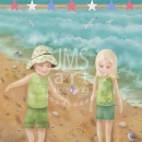 ML401  Beach fun greeting card