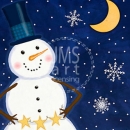 MC3264   star snowman-welcome