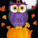MC3287  Fall owl big pumpkin