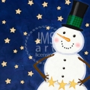 MC3266   star snowman-stars