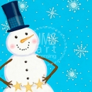 MC3267   star snowman_let it snow
