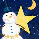 MC3268   star snowman-lg star