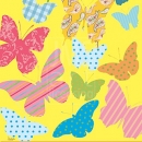 JEN2293  Bright Pattern Butterflies