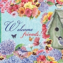 JEN2294_M2  Spring Birdhouse Mailbox(Revised Floral Border 2)