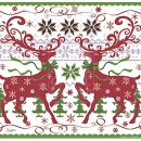 JEN2259  Two Fair Isle Reindeer