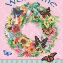 JEN2295  Spring Butterfly Wreath