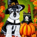 AMB1364 Schnauzer_ThanksgivingFriends1