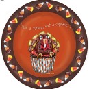 KPD2145 Thankful Turkeys plate 2 wm