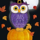 MC3287  Fall owl big pumpkin