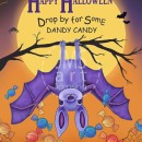 ML507  Happy Halloween Dandy Candy with Bats