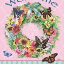 JEN2295  Spring Butterfly Wreath