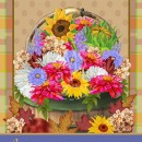 ML588_a  fall basket Blue Border