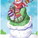 JEN2322  Pom Poms Snowman Coccoa