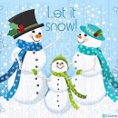 SNO168 Let It Snow! Snowman Family Trio