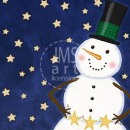 MC3266   star snowman-stars