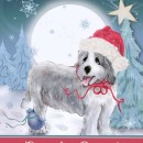 ML432  Sheepdog Christmas